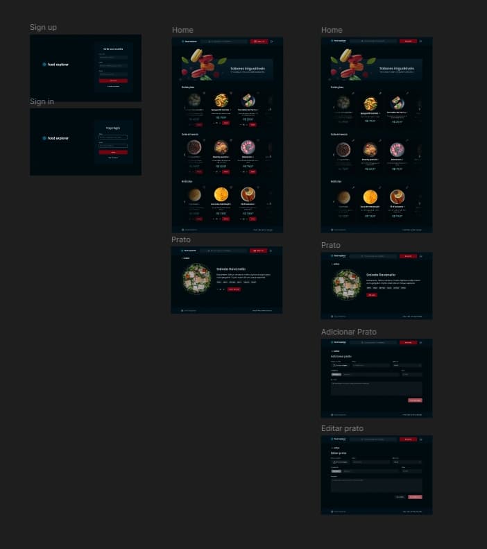 Food explorer web site  (Full design) - Preview 4