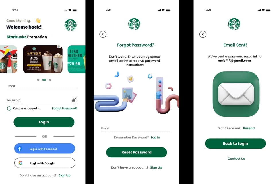 Starbucks mobile app Redesign - Preview 3
