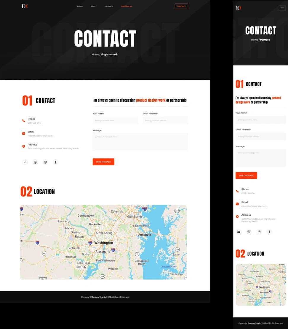 Fox Personal Page — Multi-Page Portfolio - Preview 5