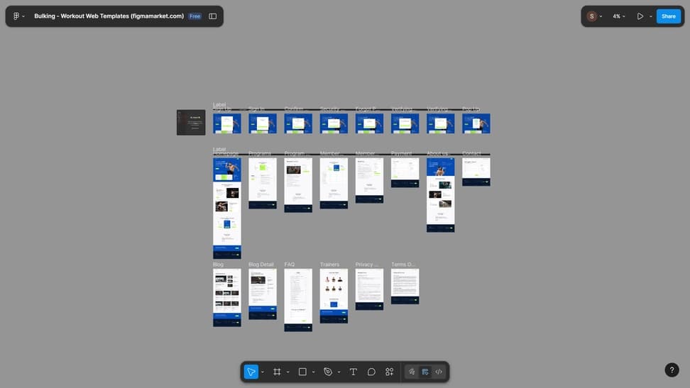 Fitness Website — 10+ Pages Real Project - Preview 1