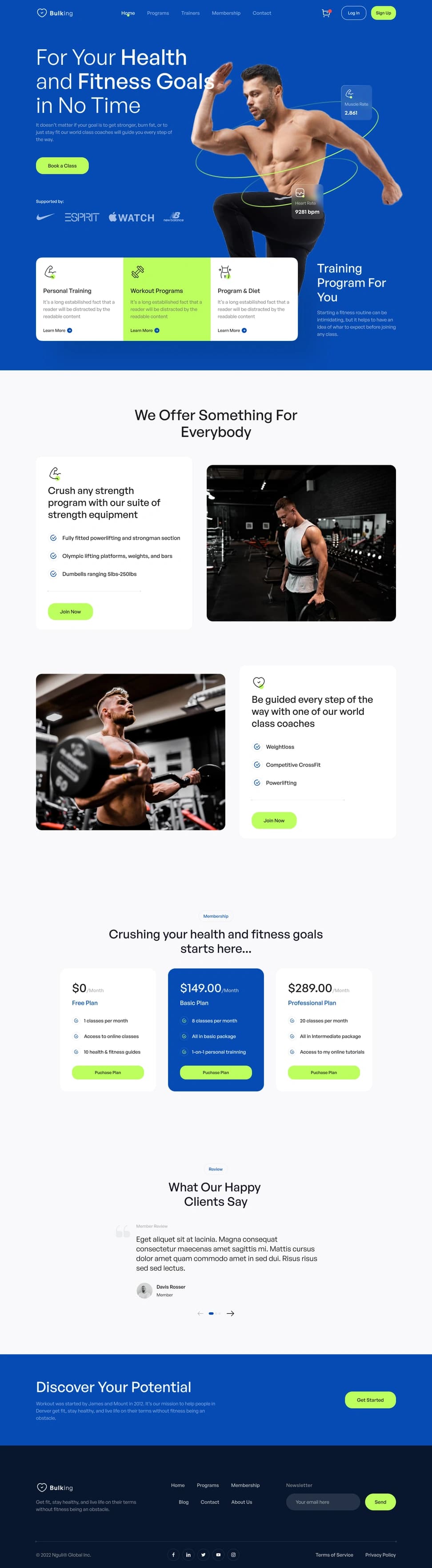 Fitness Website — 10+ Pages Real Project - Preview 2