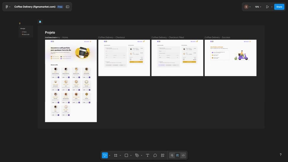 Coffee Delivery Online Order Website UI - Preview 1