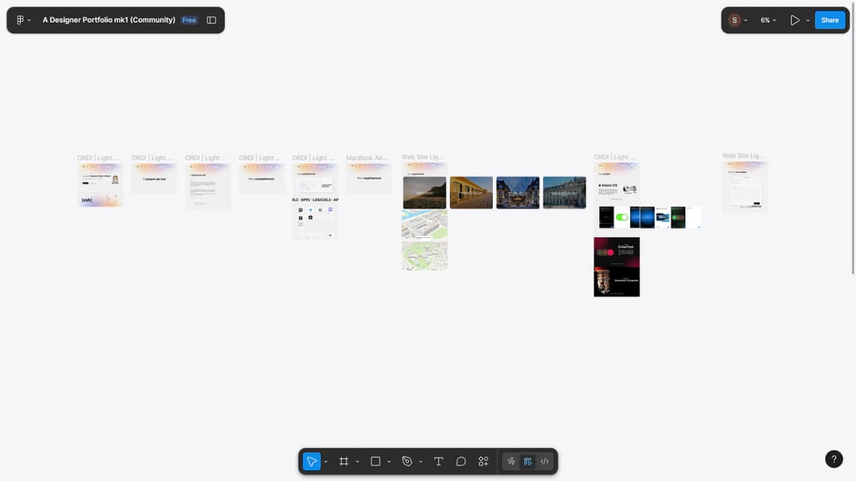 Premium Designer & Developer Portfolio Website UI - Preview 1