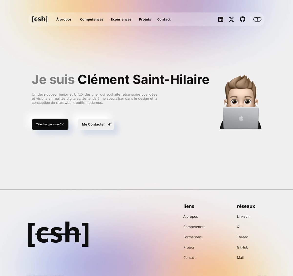 Premium Designer & Developer Portfolio Website UI - Preview 2