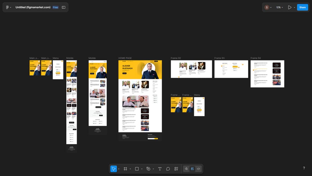 Responsive Multi-Page Blog Website UI - Preview 1