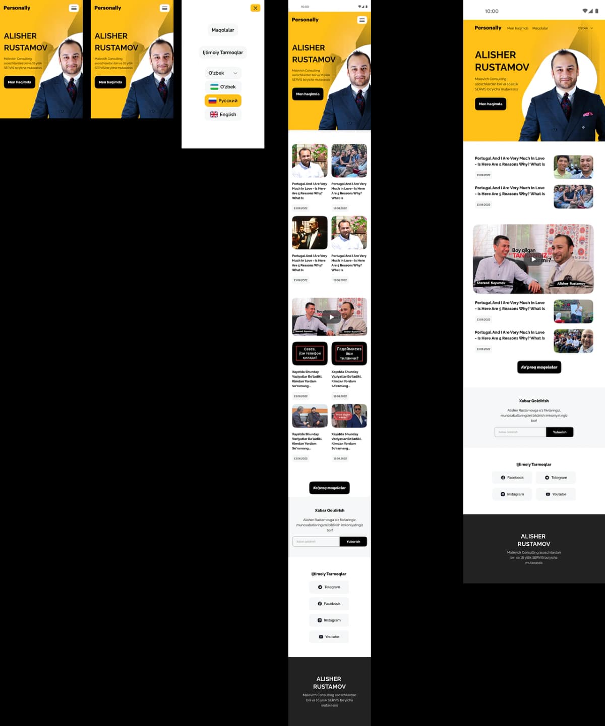 Responsive Multi-Page Blog Website UI - Preview 3