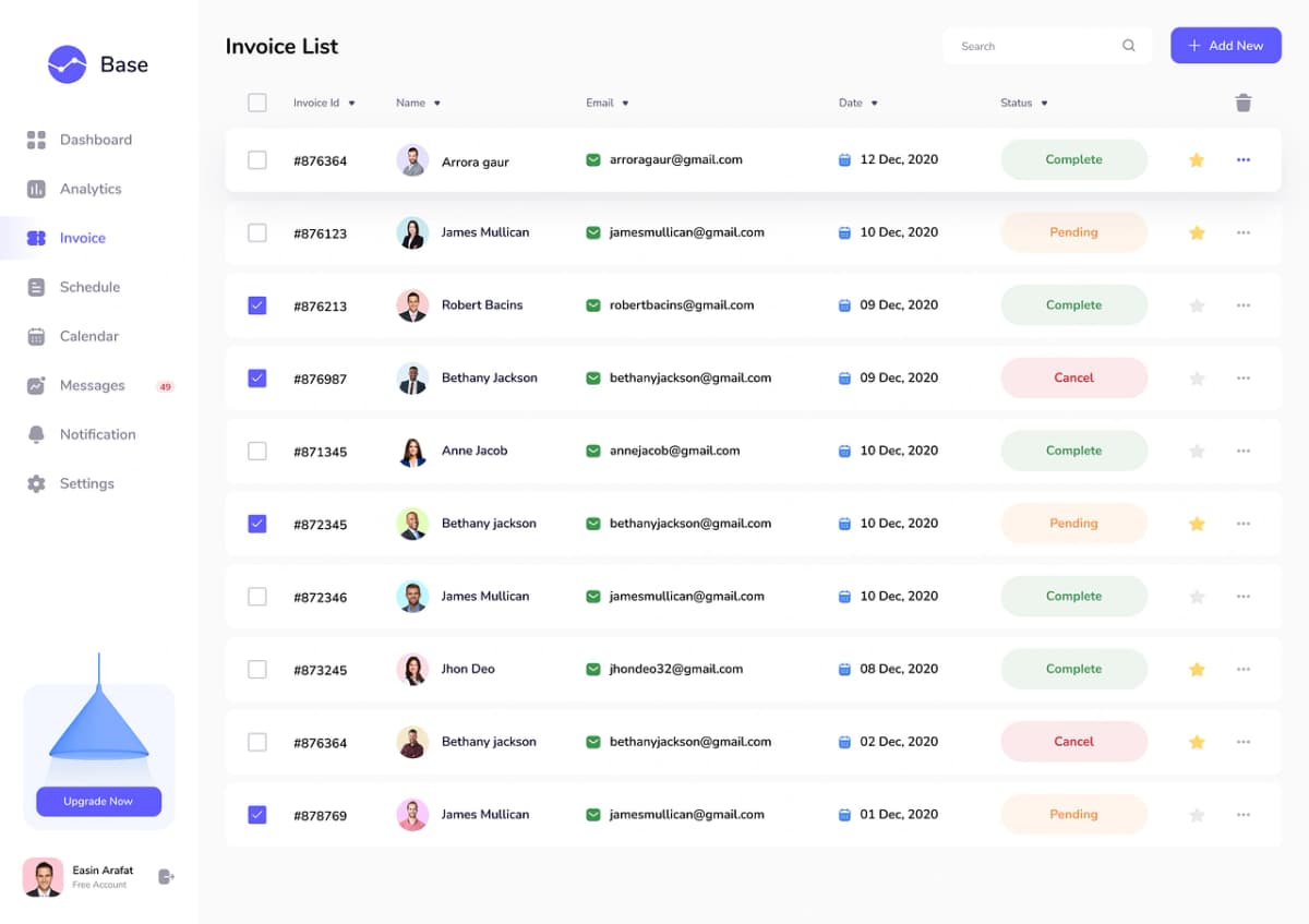 SaaS Admin Dashboard UI Kit - Preview 4
