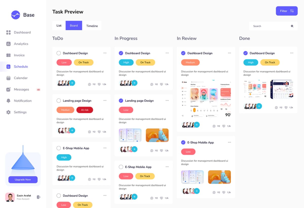 SaaS Admin Dashboard UI Kit - Preview 5