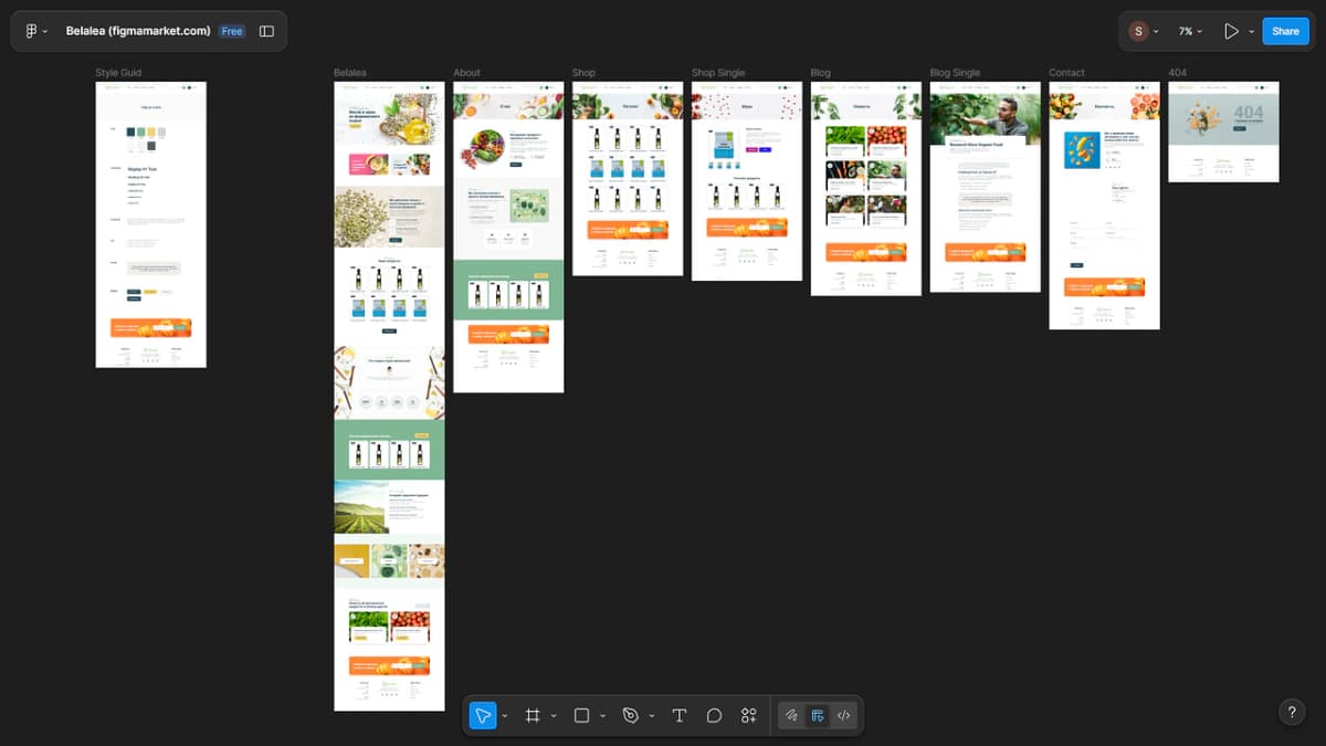 Belalea Sesame Oil & Flour Informational Website UI - Preview 1