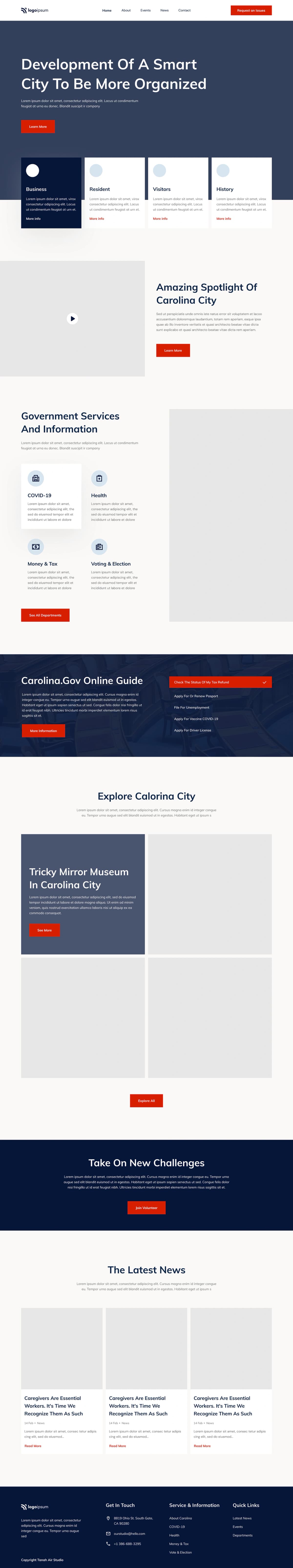 Political Website Template for Government Use - Preview 2