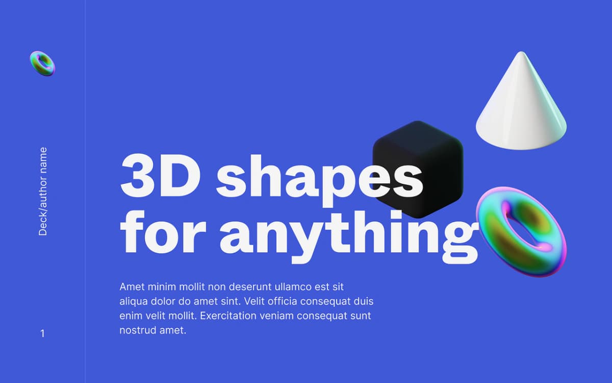 3D shapes asset pack for modern digital design - Preview 1
