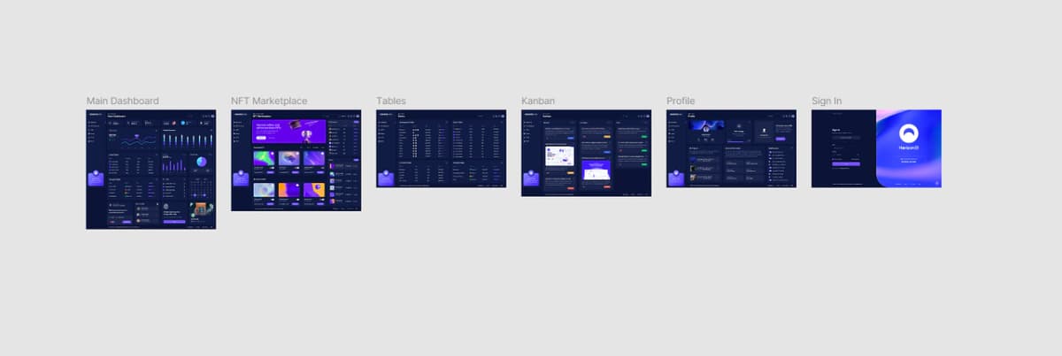 Horizon UI Open Source Admin Dashboard Design - Preview 2