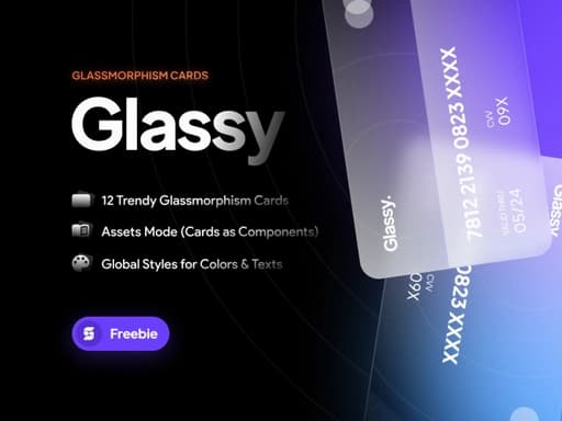 Glassy Credit Card UI — 12 Examples