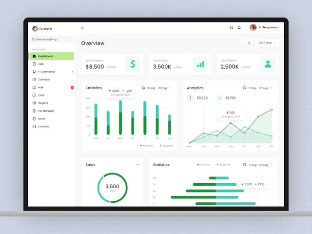 CRM Dashboard UX/UI Kit