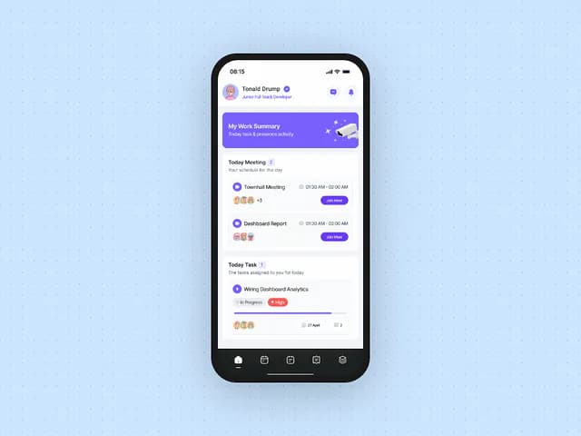 Workmate – Ultimate HR & Task Management Mobile App Design