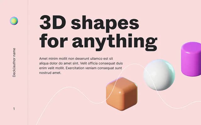 3D shapes asset pack for modern digital design